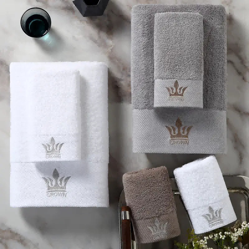 Hotel Embroidery Logo Towel Set